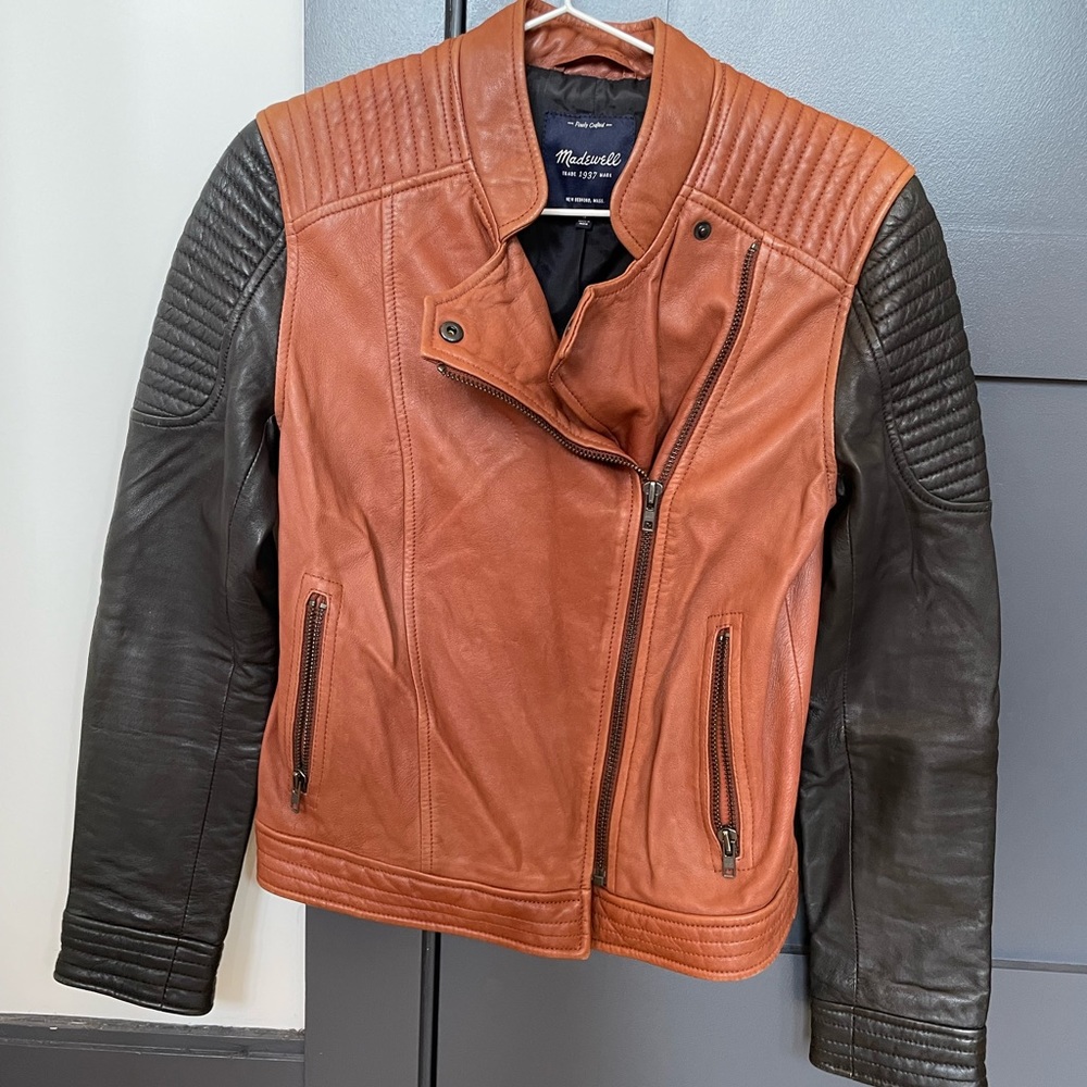 Madewell Heritage motorcycle leather jacket!